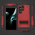 thumbnail image 6 of Allytechgroup Rugged Phone Case for Samsung Galaxy S25 Ultra, Full Body Protection with Screen Protector, Invisible Kickstand, Durable Galaxy S25 Ultra Case for Women Men, Red, 6 of 7