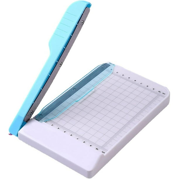 Paper Cutter, 6 Inch Mini Paper Trimmer, Guillotine Paper Cutter with Grid Line Panel Scale for