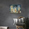 thumbnail image 5 of Farmhouse Bathroom Decor Wall Art Rustic Firefly Bottle Forest Night Flower Pictures Wall Decor Just Have Faith Sign Canvas Painting Prints Artwork Decorations Framed for Kitchen Bedroom 16"x12", 5 of 6