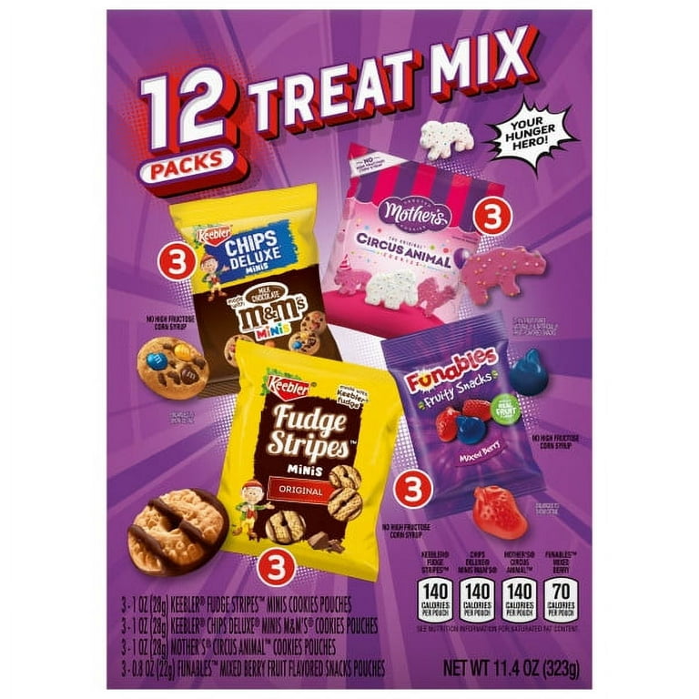 Back to School Keebler Sweet Treats Caddy Pack, Variety Pack, 11.4 oz, 12 Ct