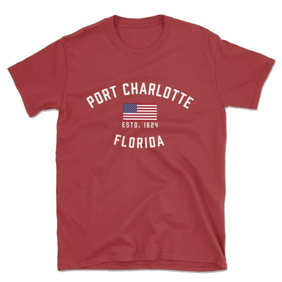 Port Charlotte Florida Patriot Men's Cotton T-Shirt