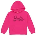 thumbnail image 1 of Sudadera con capucha Barbie para niñas pequeñas, forro polar, rosa, 5T, 1 of 5