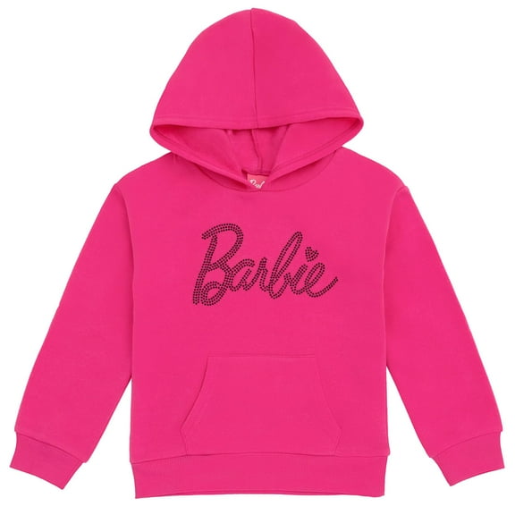 Sudadera con capucha Barbie para niñas pequeñas, de 7 a 8 años, color rosa