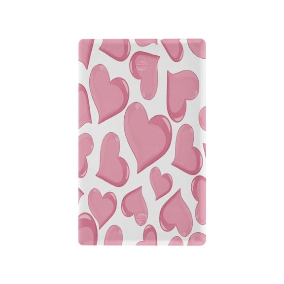 Light Switch Cover Switch Plate Outlet Cover Plug Cover for Electrical Unused Outlet Cover Pink Hearts Pattern