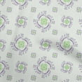 thumbnail image 1 of oneOone Cotton Flex Light Green Fabric Florals Craft Projects Decor Fabric Printed By The Yard 40 Inch Wide, 1 of 4