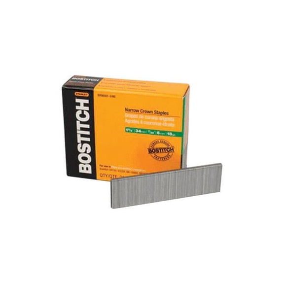 Stanley Bostitch  1.38 in. Galvanized Stainless Steel Wire Staples - 18 Gauge