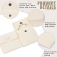 thumbnail image 5 of 10Pcs Velvet Jewelry Pouches with Snap Button Off White Velvet Cloth Gift Storage Bag for Jewelry Necklace Bracelet Packing 7x7cm colorful, 5 of 9