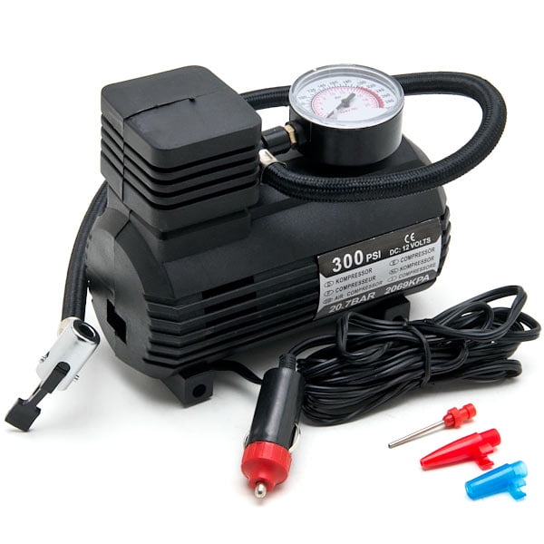 Carrying Pouch Included Details about   Black Drive Air Compressor 12V Plug Into Car Easy Use 