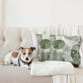 thumbnail image 4 of Ambesonne Monstera Throw Pillow Cover 2 Pack, Boho Love Mid Century Art, 18", Reseda Green Taupe, 4 of 7