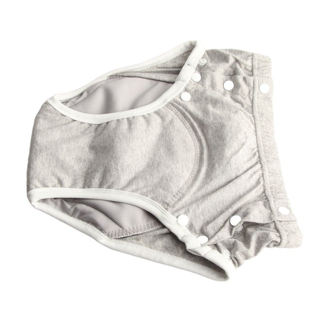 Pañal De Tela Para Incontinencia Para Adultos, Pañal De Tela Lavable Para Adultos, Algodón Puro, Talla M, Gris Para La Vida Diaria Para Mujeres Embarazadas