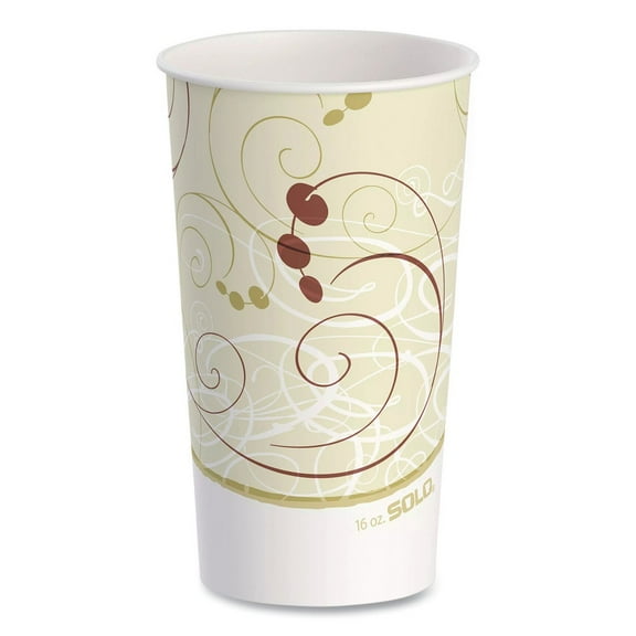 Dart Paper Cold Cups, 16 oz., Symphony Design, 50/Bag -SCCRP16PSYM