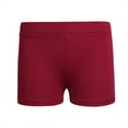 thumbnail image 3 of Haitryli Kids Girls Dance Booty Shorts Gymnastic Workout Cycling Yoga Shorts Sports Bottoms Burgundy 6, 3 of 8