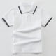 thumbnail image 5 of Odeerbi Chicos Niñas Algodón Golf Camisas Botón de La Solapa Manga Corta Uniforme de La Escuela Camisas de Tenis, 5 of 8