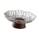 thumbnail image 5 of Cuenco decorativo con pedestal, cesta para frutas, organizador de contenedores, pedestal extraíble, soporte para alimentos y verduras, bandeja de Claro, 5 of 8