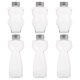 thumbnail image 1 of EeaseMX 6 botellas de plástico transparentes para bebidas frías, con diseño de gato., 1 of 7