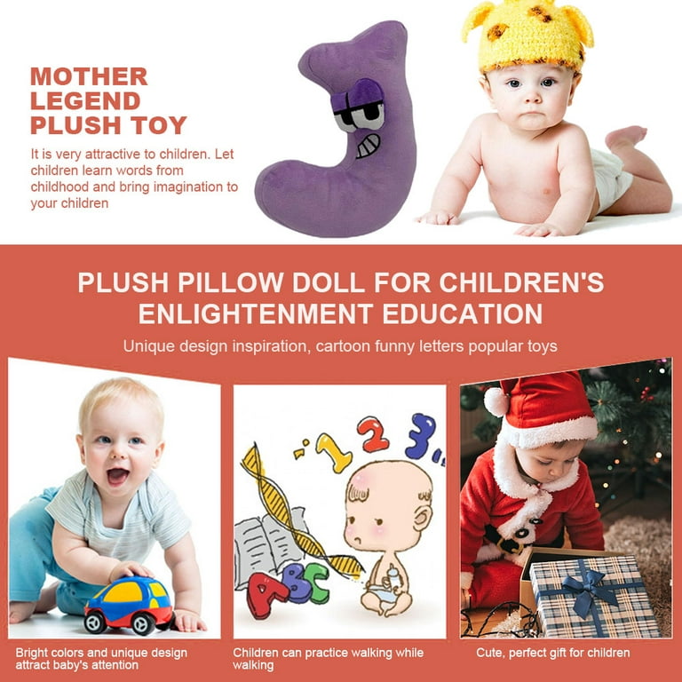 Alphabet Lore Plush Doll Kids Enlightenment Alphabet Dolls Baby Stuffed Toys