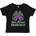 thumbnail image 3 of Inktastic Cystic Fibrosis Awareness with Ribbon and Lungs Boys or Girls Toddler T-Shirt, 3 of 5