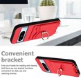 thumbnail image 5 of for Google Pixel 8 Pro PU Leather Phone Case Cover, Classic Shoulder Strap Card Slots Shockproof Protective Ring Bracket Anti-scratch Ultra Slim Back Case for Google Pixel 8 Pro - Red, 5 of 8