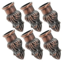 IBASETOY 6Pcs Lamp Finials Decorative Metal Light Fixture Accent For Chandeliers