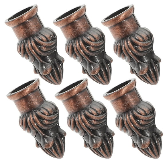 IBASETOY 6Pcs Lamp Finials Decorative Metal Light Fixture Accent For Chandeliers