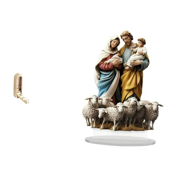 Organizador de pared plegable y decoración de escritorio acrílica 2D, perchero plegable único para abrigos y toallas, adorno de mesa para el hogar, Na