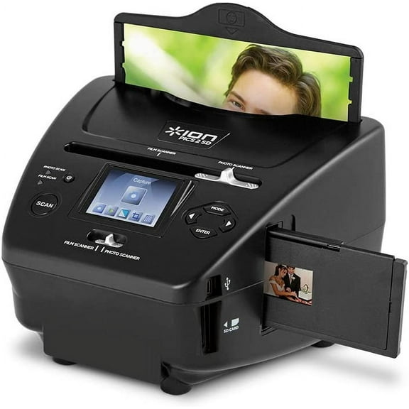 Restored ION Pics 2 SD Photo, Slide & Film Scanner with SD Card Slot Desktop Digital Converter, P/N: PICS2SD (Refurbished)