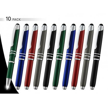 Lcd Pen - 3-In-1 Multi-Function Metal Pen Stylus Capacitive Pen for Touchscreen Devices Tablets,iPads,iPhones,With LED
