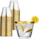 thumbnail image 4 of Bewildely Vaso desechable higiénico y fácil de usar de 100 piezas para todas las ocasiones fabricado con vaso de plástico de poliestireno Mostrada Borde dorado, 4 of 6