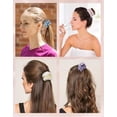 thumbnail image 3 of 100% Mulberry Silk Scrunchies, Elastic Hair Ties, Silk sleep scrunchies, Pure Silk Scrunchy, frizz/damage free scrunchies for Women Girls, 6 Color (Ivory, 3*L), 3 of 5