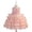 Pink, variant on Summer Dresses for Girls Layered Lace Solid Print Sleeveless Crew Neck Ruffles Dress for Birthday Pageant Dress for Girls Pink 3 Years-4 Years