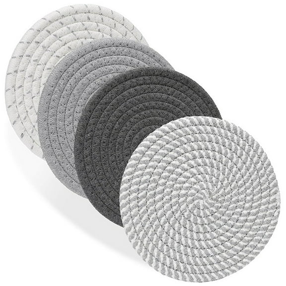 4PCS Trivets for Hot Dishes 7 Inch Heat Hot Pads Hot Plate Mats for Kitchen Countertops Table Insulating Mat,4 * Table Insulating Mat