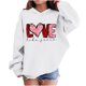 thumbnail image 1 of Sudadera con capucha y estampado de corazón de San Valentín, sudadera de manga larga para niños y niñas, chaqueta para niñas de talla mediana y grande., 1 of 7