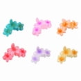 thumbnail image 7 of Lovely Hair Claw Colorful Flower Shape Hair Clip Shimmering for Woman Camping Ponytail Hair Delicate Jaw Clip for Girl, 7 of 7