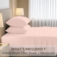 thumbnail image 4 of Kotton Culture 1000 TC Egyptian Cotton RV King Size 16" Deep Bed Sheet Set Peach Color, 4 of 5