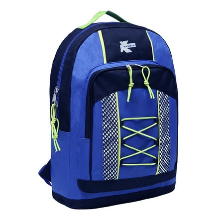 Cool Backpacks For Teen Girls 15” Lightweight Backpack, Daypack Bungee Water Resistant for Travel School and College Unisex Padded Adjustable Straps for Casual Everyday Use Kids, Teens, and Adults (Blue) ()
