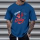 thumbnail image 1 of Tops para hombre, blusas y camisas de cuello redondo y manga corta para hombre, tops casuales de cuello redondo y manga corta con estampados especiales para hombre., 1 of 5