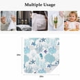 thumbnail image 5 of Blue Coastal Coral Cloth Napkins, Summer Ocean Sea Turtle Seahorse Washable and Reusable Dinner Napkins Set of 6, Table Napkin for Kitchen Party Birthday Wedding Hotel Housewarming 20"x20", 5 of 9
