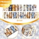 thumbnail image 2 of Rollo de Tela Ganeen 100 Piezas Azul y Dorado para Patchwork 6,5x51 cm, 2 of 6