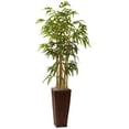 thumbnail image 3 of Nearly Natural Bamboo Artificial Tree with Decorative Planter - 4', 3 of 4
