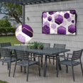 thumbnail image 6 of Outdoor TV Cover 40x25x4.5in, Modern Abstract Purple Color Block Weatherproof TV Screen Protector with Zipper, Retro Gold Line Outside Television Cover Fits Up to 40-43", 6 of 9