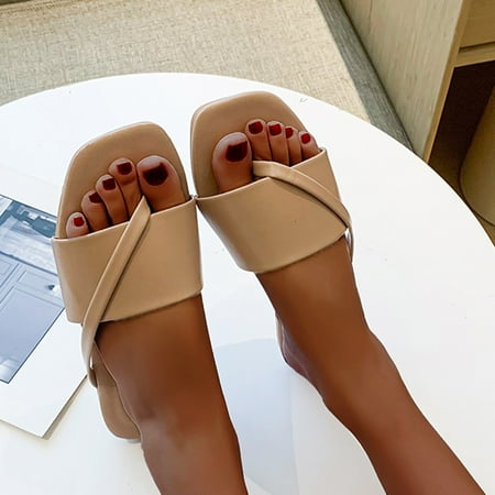 

Christmas Fashion Women s Casual Shoes Breathable Outdoor Pure Color Slippers