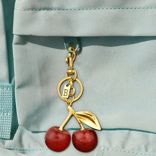 Adornos colgantes, regalos de decoración, decoración colgante 26 letras Cerezas Llaveros Bolsos Colgantes Accesorios Llaveros de coche Llaveros de cereza