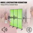 thumbnail image 4 of VEVOR Acoustic Room Divider 72" x 66" Office Partition Panel 3 Pack Office Divider Wall Tea Green Office Dividers Partition Wall Polyester & 45 Steel Cubicle Wall Reduce Noise and Visual Distractions, 4 of 9