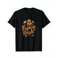 thumbnail image 1 of Boys Halloween Pumpkin Robot Graphic T-Shirt, Black Casual Style Halloween Shirts With Lantern Knight, Girls/Boys Fall Clothes, Round Neck Short Sleeve T-Shirt, Funny Fashion Design Kids Clothes Boy, 1 of 7
