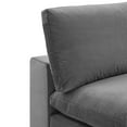 thumbnail image 6 of Modway Commix Down Filled Overstuffed Performance Velvet Armless Chair in Gray, 6 of 8