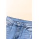 thumbnail image 3 of ABPHQTO Jeans ajustados desgastados de cintura alta para mujer, 3 of 5