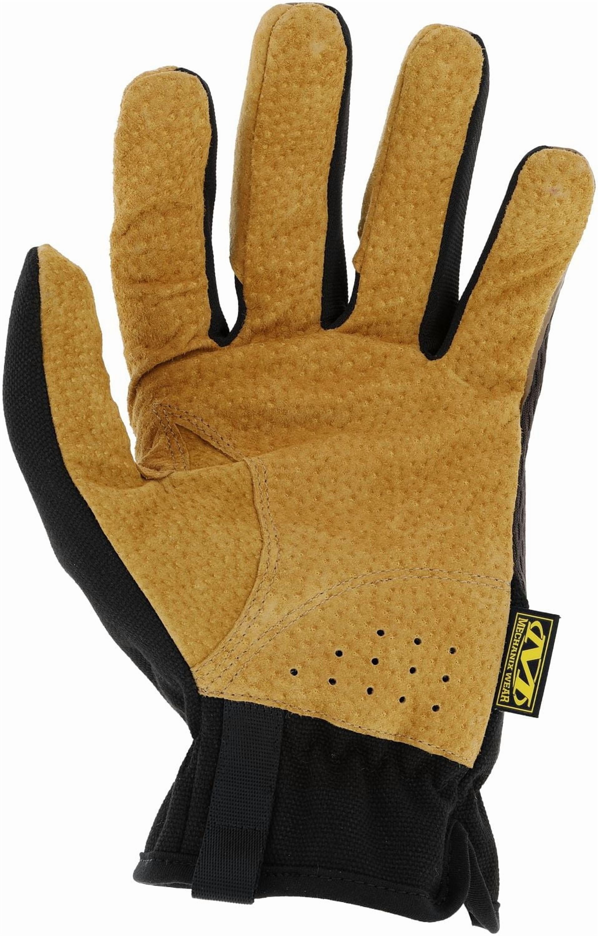 Gants en cuir Mechanix Wear FastFit® (Moyen, brun/noir) Taille moyenne