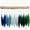 Gradient Ocean Shades, variant on Blue Handworks Rainbow Glass Chime, Sandblasted Glass and Found Wood Handcrafted Wind Chime