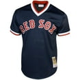 thumbnail image 2 of Men's Mitchell & Ness Ted Williams Navy Boston Red Sox Cooperstown Collection Big & Tall Mesh Batting Practice Jersey, 2 of 3