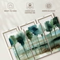 thumbnail image 6 of Elephant Stock Blue Reflection Forest Wall Art - Horizontal Multi Panel Canvas - Living Room Wall Decor - Floral And Botanical Multi Panel - Teal And Green Decor By Allison Pearce - 33" x 20", 6 of 8